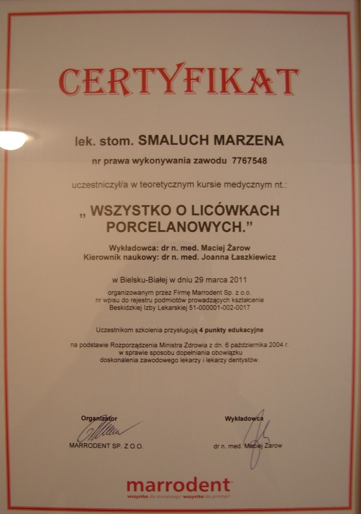 Certyfikat 8